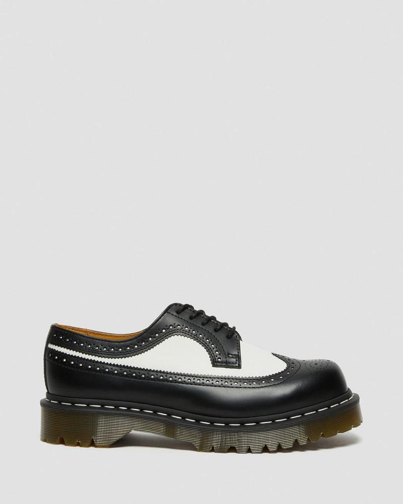 Dr Martens 3989 Bex Smooth Leren Brogue Oxford Schoenen Heren Zwart | NL 204JPQ